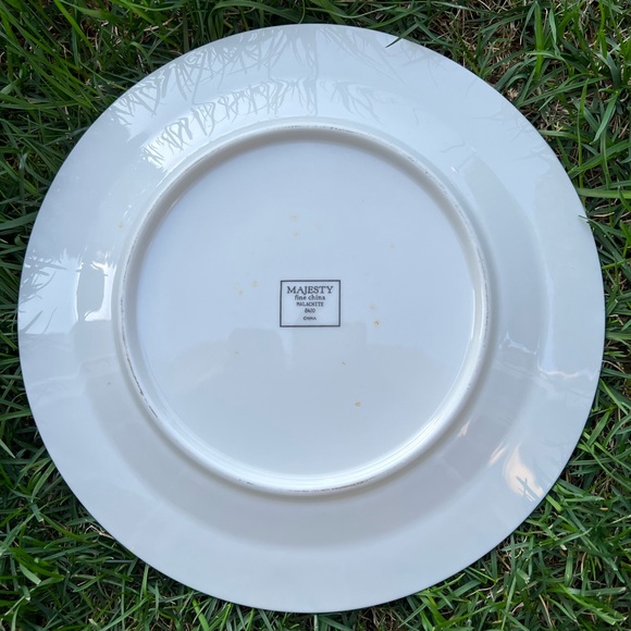 Majesty Fine China Malachite Green Set Gold Trim 8420 - Picture 2 of 2